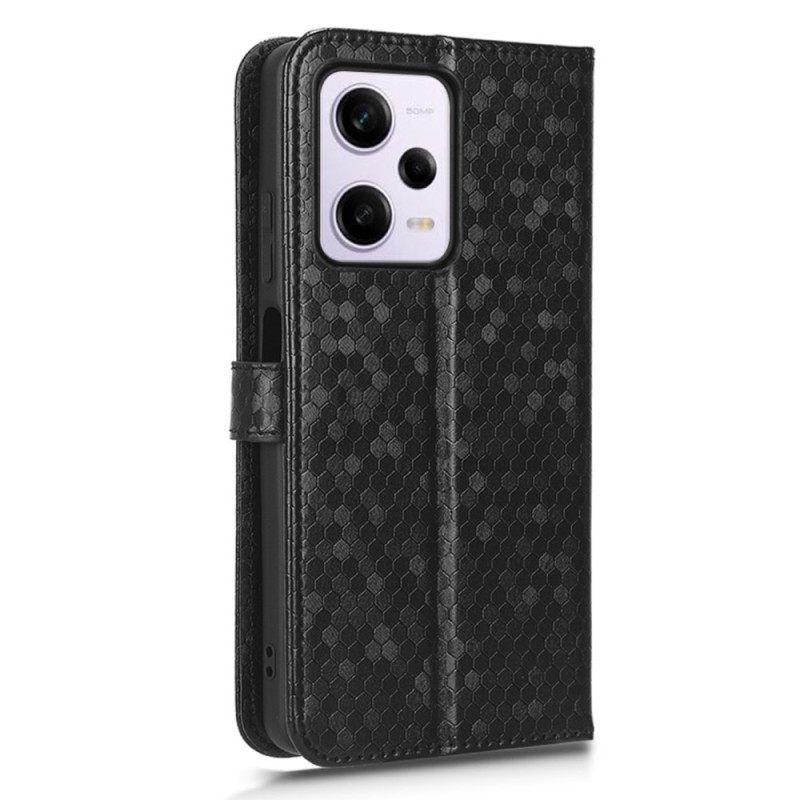 δερματινη θηκη Xiaomi Redmi Note 12 Pro Plus με κορδονι 3d Pattern Strappy